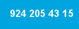 924 205 43 15